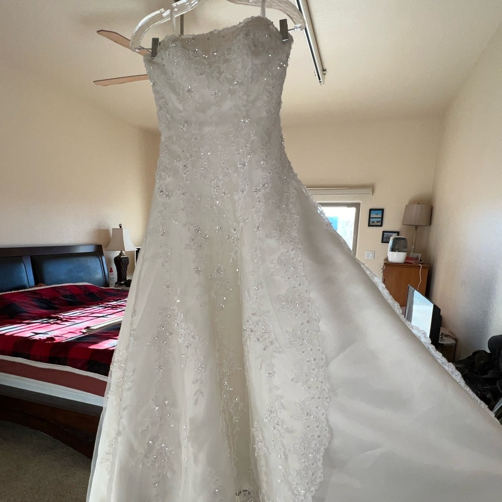 Strapless Beaded Wedding Dress